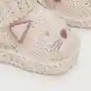 Zapatillas Reina Bordado y Hebilla de Niña Rosado T.27 Opaline