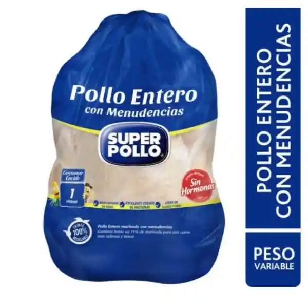 Pollo Entero Con Miúdos