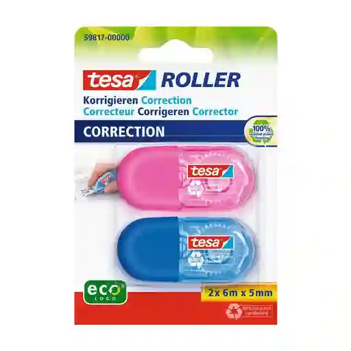 Tesa Pack X 2 Mini Corrector Roller Eco
