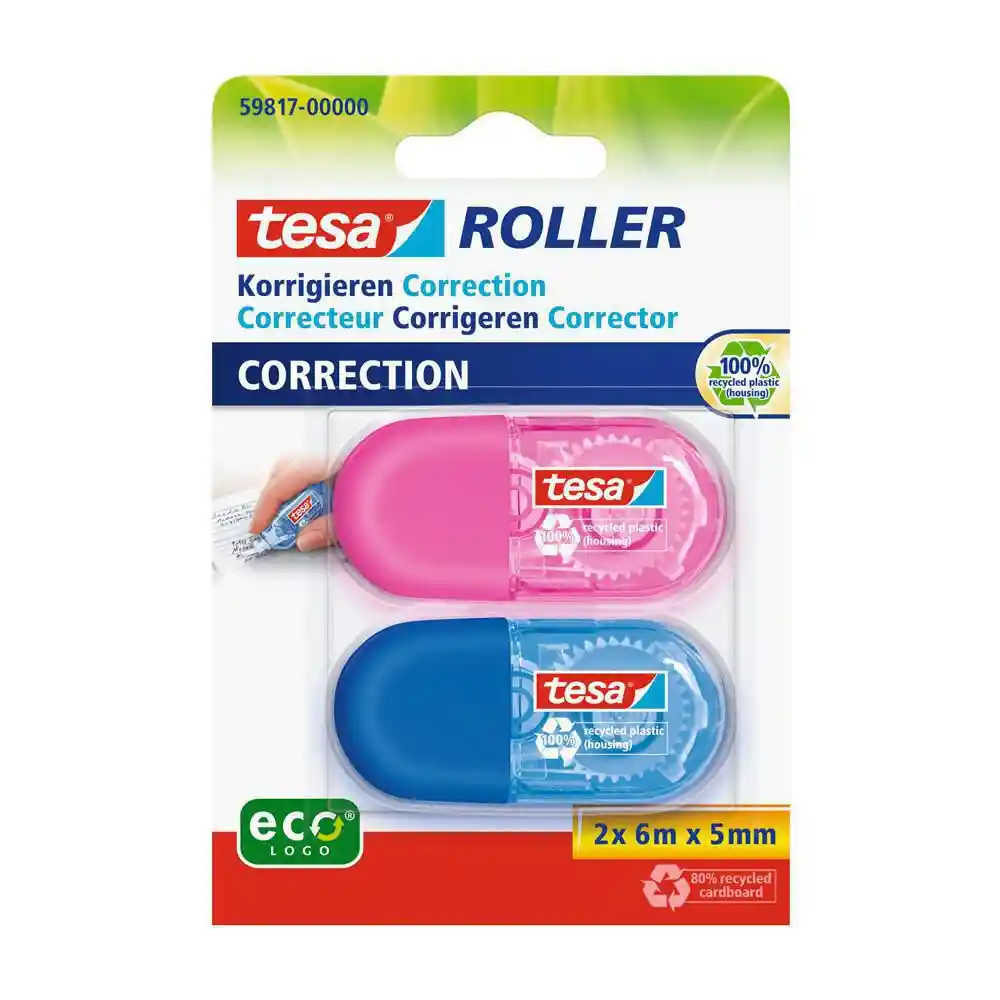 Tesa Pack X 2 Mini Corrector Roller Eco