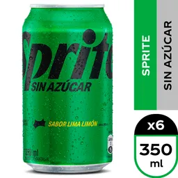 Sprite Sin Azúcar 350 Ml Multipack X 6