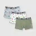 Pack Boxer de Niño Estampado Green Verde Talla 6A Colloky