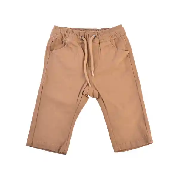 Pantalón Gabardina Bebé Niño Caqui Talla 9 M Pillin