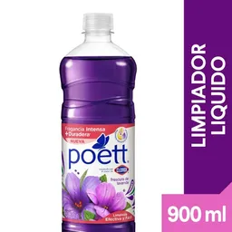 Limpiador Desinfectante de Pisos Poett Frescura de Lavanda (Botella) 900 ml