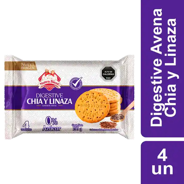 Nutra Bien Galleta Digestive Chía Linaza