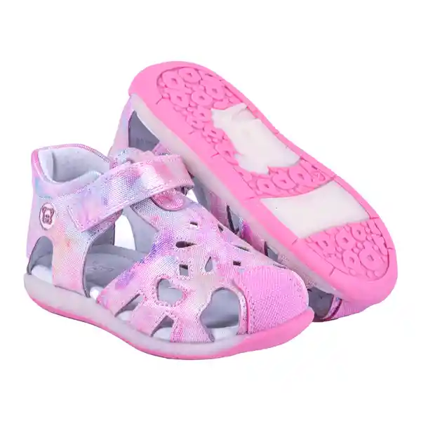 Sandalias Bebe Niña Fucsia Pillin 21