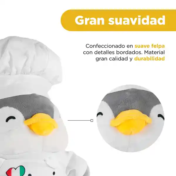 Peluche Pingüino Chef Miniso