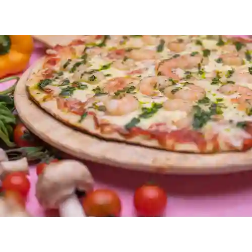 Pizza Camaron Pesto Individual