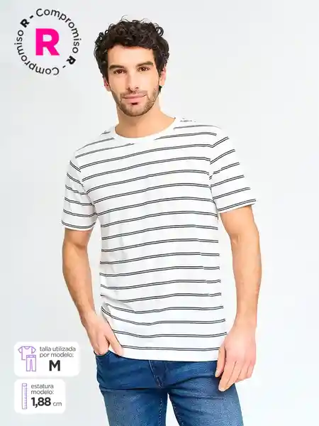 Regatta Polera Manga Corta Cn Fica Blanco M SS25