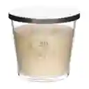 Vela Con Contenedor de Vidrio Vainilla 14 x 13 cm Casaideas