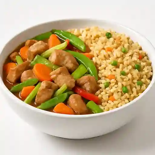 Colacion chapsuí de cerdo con chaufan