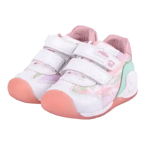 Zapatillas Bebe Niña Blanco Pillin 19