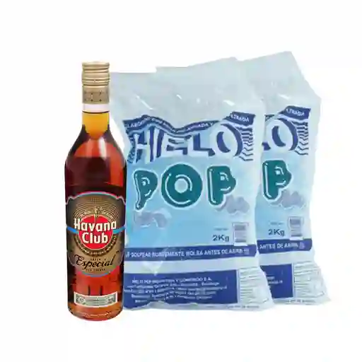 Combo Havana Club Ron Anejo Especial 40? Pop Hielo