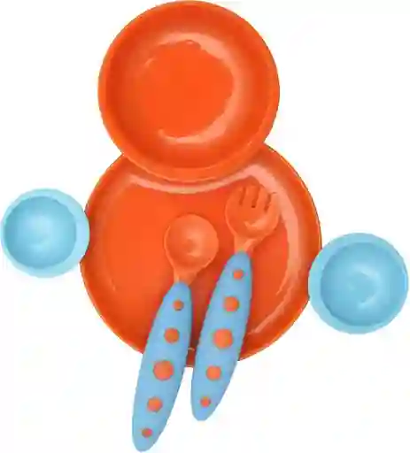 Boon Set Plato Groovy Modware Blue Orange - B247