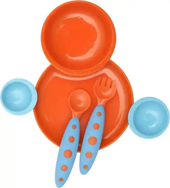 Boon Set Plato Groovy Modware Blue Orange - B247