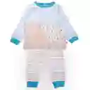 Pijama Bebé Niño Celeste Talla 6 M