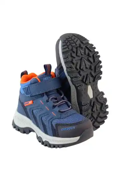 Zapatillas Outdoor Caña Andante Niño Azul 22 890 Ficcus