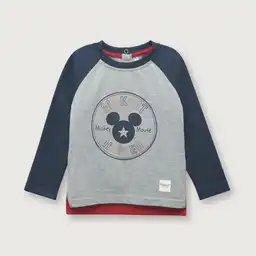 Polera de Niño Mickey Gris Talla 4A Opaline