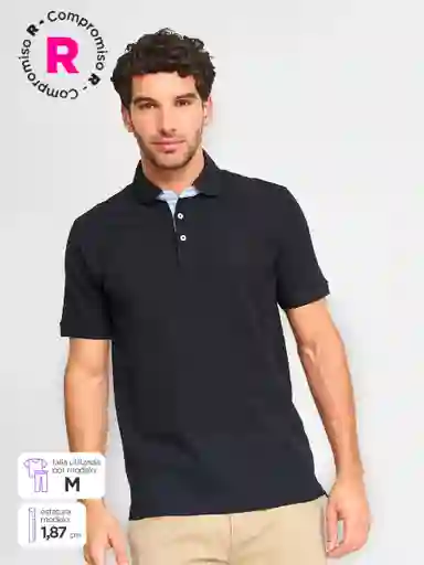 Cacharel Polera Manga Corta Cueox Negro XXL SS25