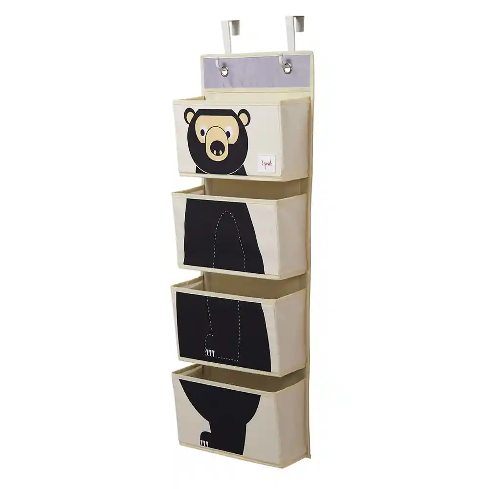 3 Sprouts Organizador de Pared Oso Negro