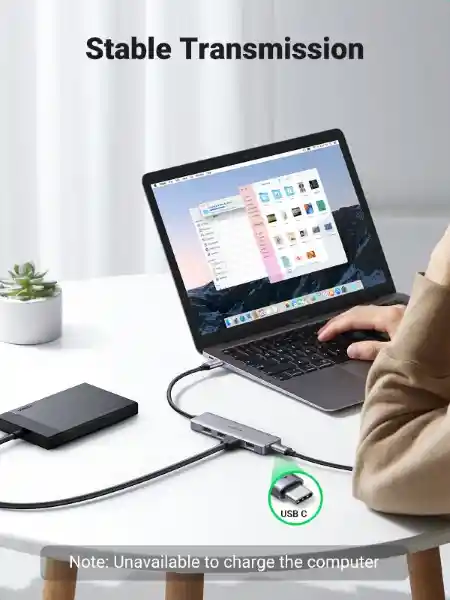 Ugreen Hub Usb-c a 4 Usb Gris CM219