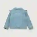 Chaqueta Denim Vuelos de Niña Celeste Talla 6M Opaline