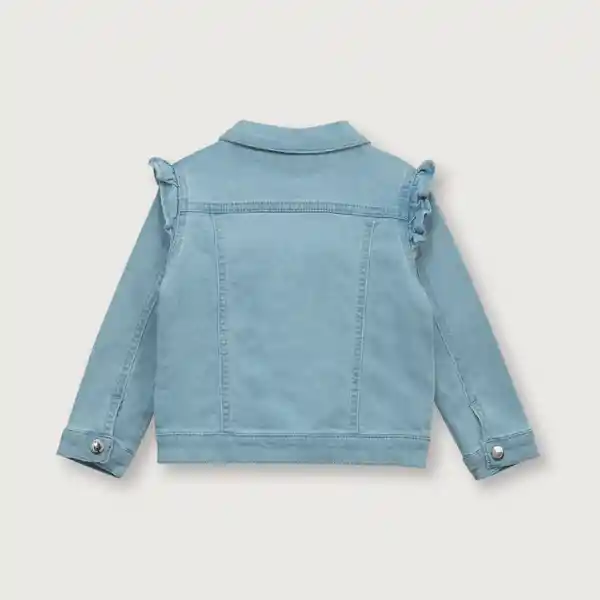 Chaqueta Denim Vuelos de Niña Celeste Talla 6M Opaline