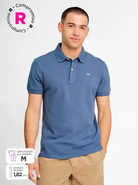 Regatta Polera Manga Corta Piq Denim XXL SS25