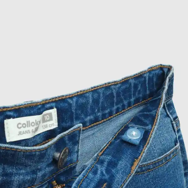 Jean Regularde Niño Denim Talla 4A Colloky