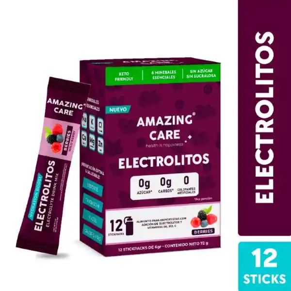 Amazingcare Electrolitos Sabor Berries