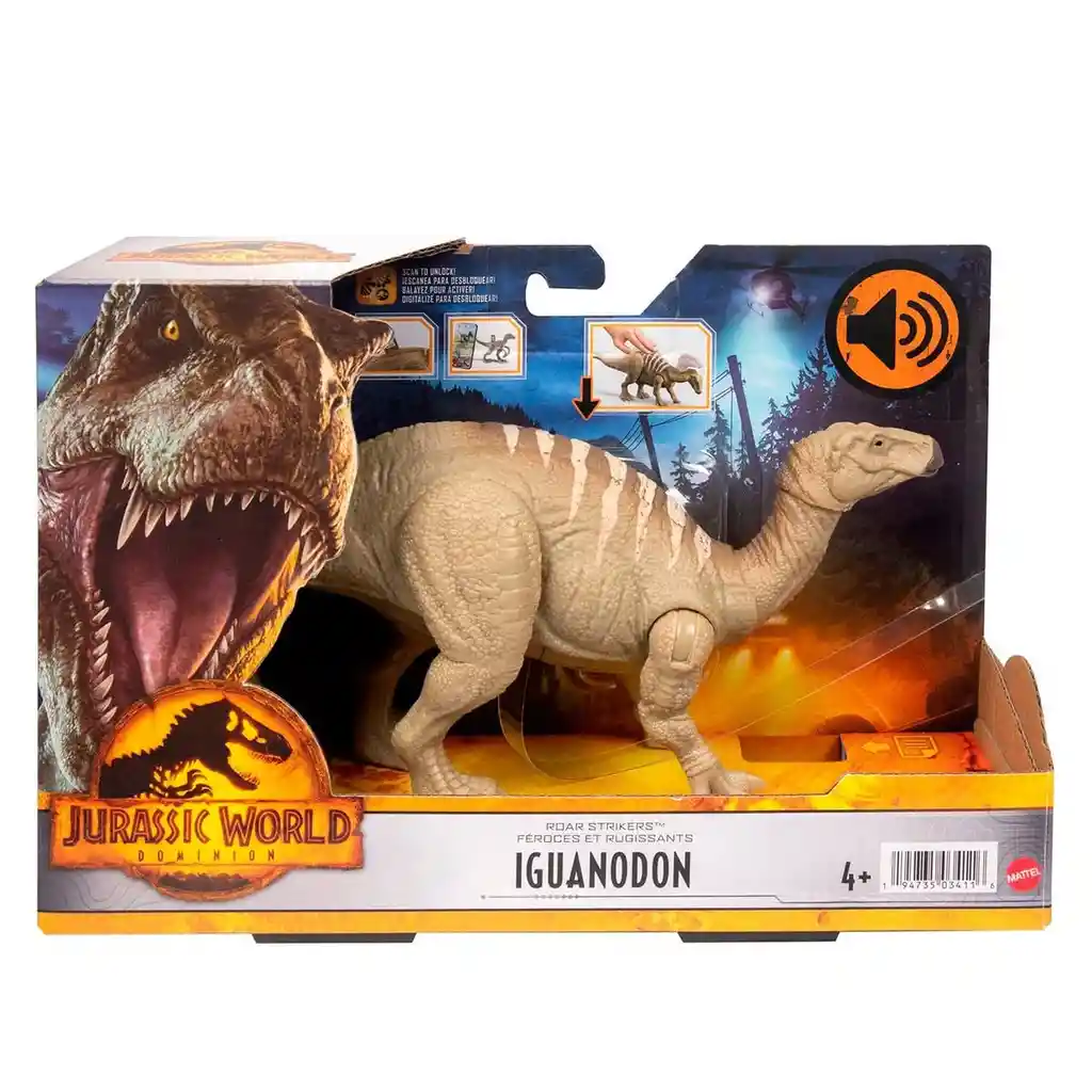 Jurassic World Juguete Iguanodon Ruge y Ataca