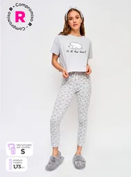 Index Pijama Bas Manga Corta Print Grmel Talla M Fb V25