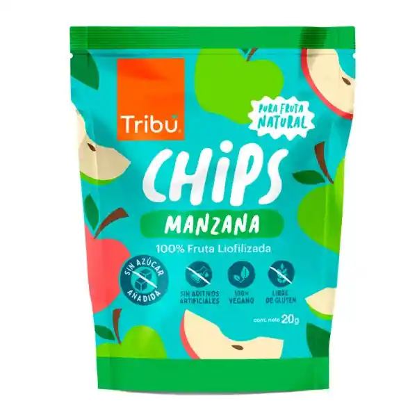 Tribu Chips Manzana Liofilizada