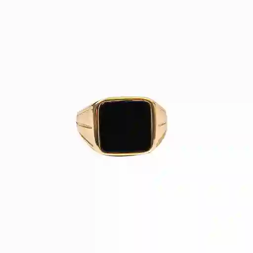 Anillo Black Dali Baño de Oro Talla 8 Noa Joyas