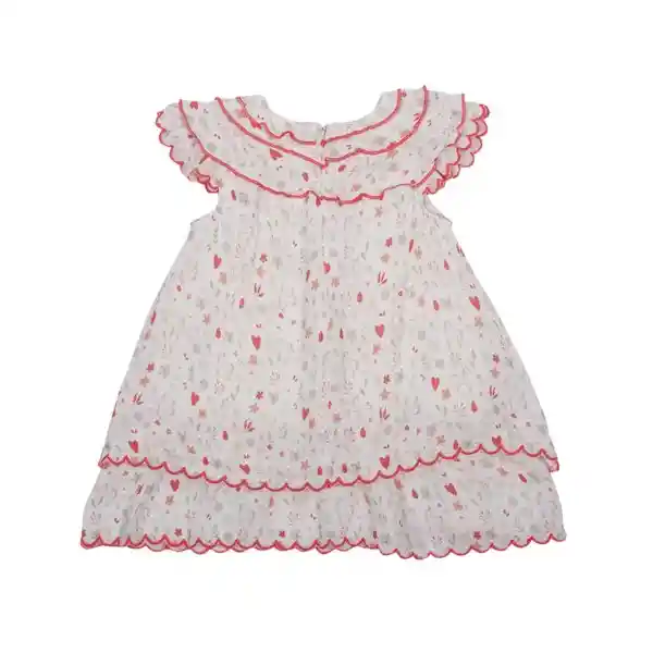 Vestido Verano Bebé Niña Blanco Pillin 3 a