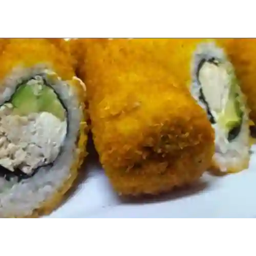 Handroll Panko Pollo Queso Cebollin