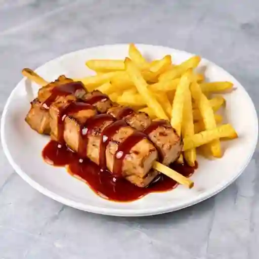 Brochetas de vacuno