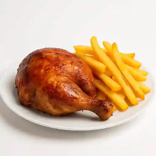 Un Cuarto de Pollo con Papas