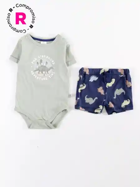 Baby Harvest Conjunto Navidad es Verde Multicolor 3-6 V26