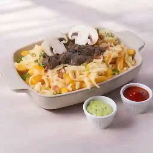 Papas Fritas Champiñón Queso - Grande