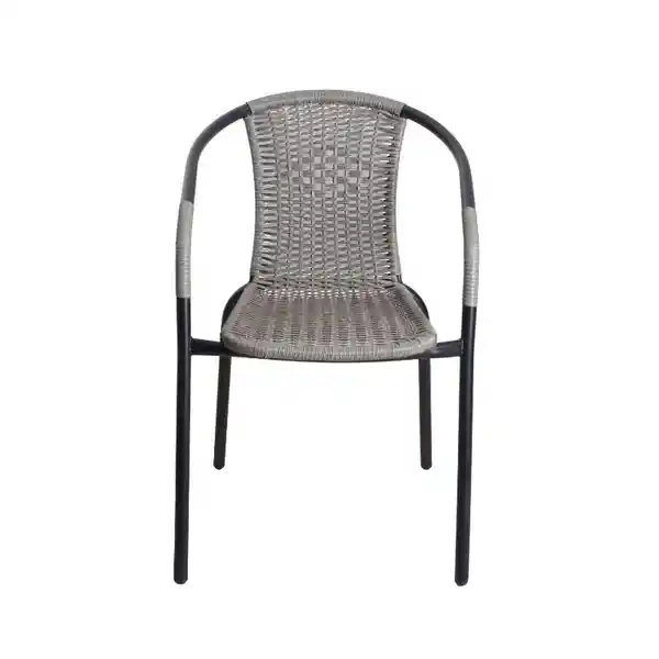 Silla Rattan Gris nc