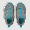 Zapatillas Deportiva Calce Fácil Niño Gris/Azul Talla 21 Colloky