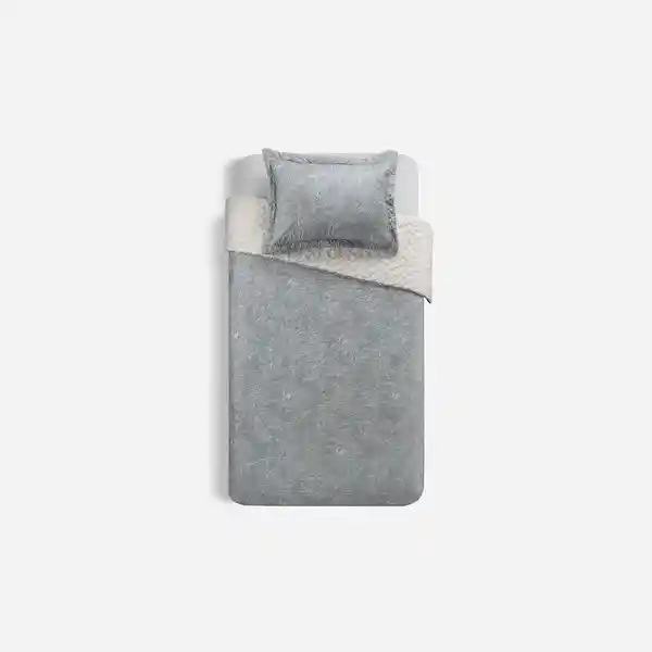 Quilt Timeless Estampado Sherpa Dracena 1.5 Plazas Rosen