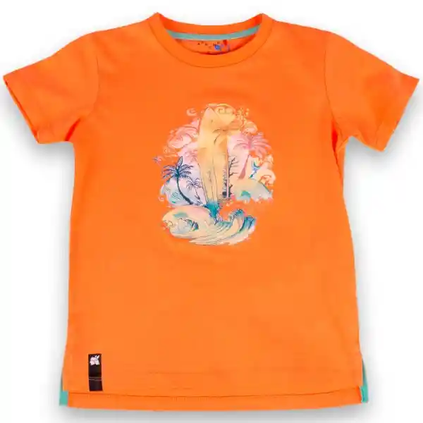 Polera Niño Naranja Talla 12 A Pvy665-23Nar Pillín