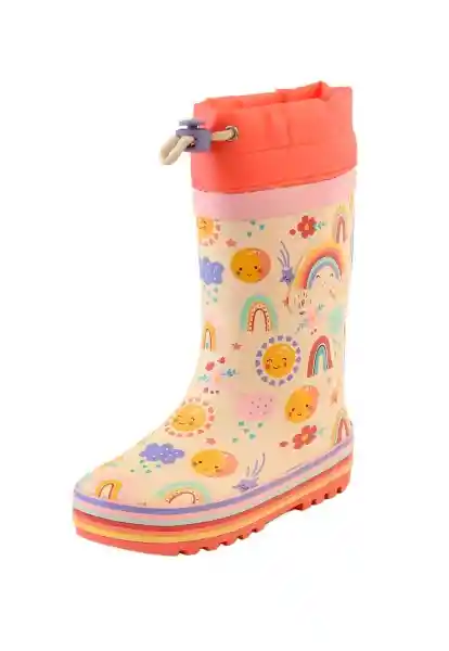 Botas de Agua Andante Niña Coral 27 868 Ficcus