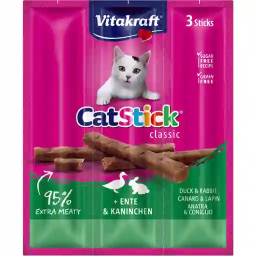 Vitakraft Snack para Gatos Sabor a Pato y Conejo