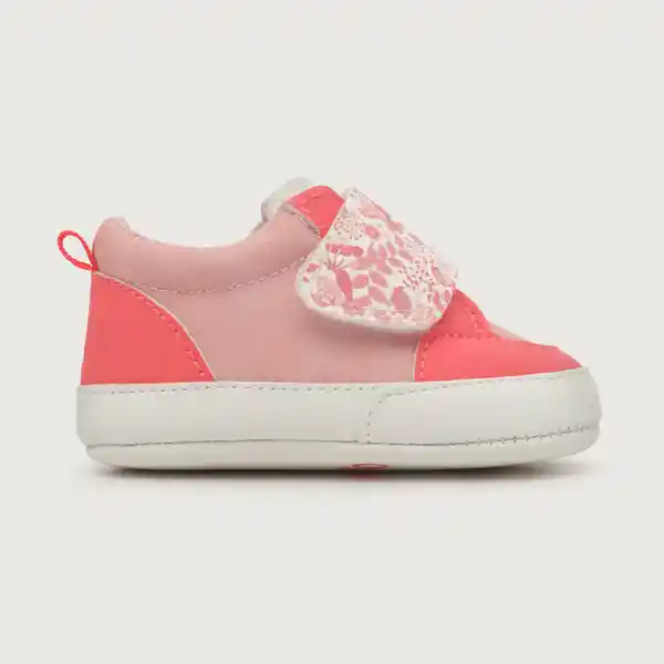 Zapatillas Urbana Velcro Print de Niña Bebé Rosado T.15 Opaline