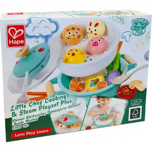 Hape Juguete Little Chef Cooking & Steam Plus - E3202