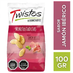 Twistos Mini Tostaditas Sabor a Jamón Ibérico