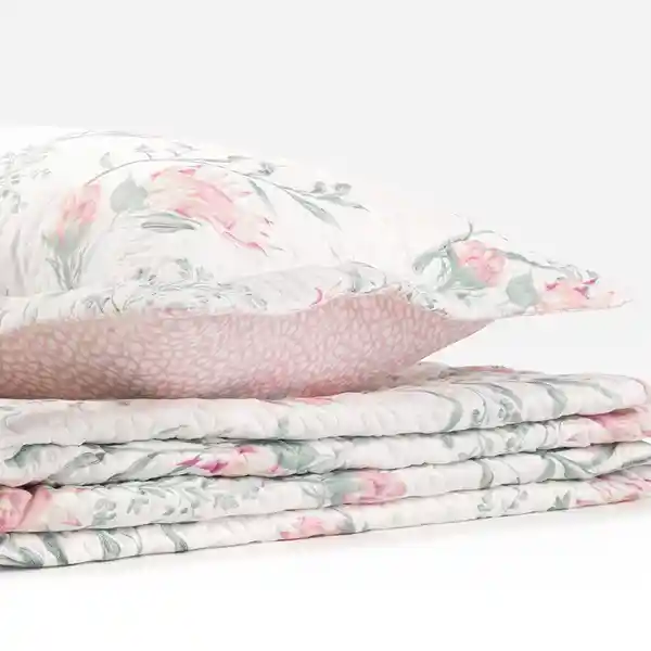 Quilt Timeless Estampado Laurina 2 Plazas Rosen
